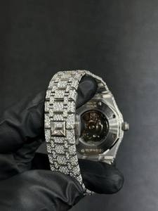 Designer Luxury Stainless Steel Sapphire ETA Automatic Mechanical Movement <b>Iced</b> <b>Out</b> VVS Moissanite <b>Watches</b> for Men Wholesale - Product Image 2