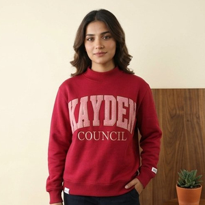 เสื้อสเวตเชิ้ตคอกลมสีฟ้าอ่อนสำหรับผู้หญิง Kayden แขนยาว คอเต่าแบบสั่งทำพิเศษ สำหรับใส่ในชีวิตประจำวันของชาวกรีก นักศึกษา และวิทยาเขตมหาวิทยาลัย - Product Image 2
