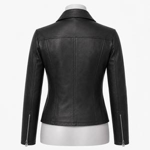 Chaqueta de Motociclista para Mujer PIHA SPORTS, de Cuero Vacuno Genuino, Manga Larga, Resistente al Viento, Forro de Algodón Transpirable, Estilo Vintage de Invierno - Product Image 3