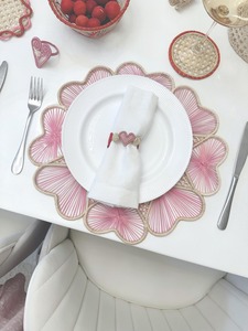 Hermoso Anillo para Servilletas en Forma de Corazón de Ratán Rosa para Eventos, Fiestas, Regalos, Decoración del Hogar, Bodas y Ocasiones Especiales - Product Image 6
