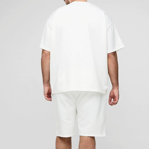High Quality Men T Shirt and Shorts <b>Set</b> Quick Dry Gym Fitness Sportswear Outfit OEM Manufacturer - Product Image 3