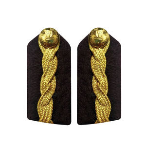 Parche de cuello bordado a mano con alambre de oro, color personalizado OEM - Product Image 5