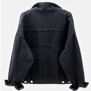 Chaqueta Vaquera Informal de Alta Calidad para Mujer, Nueva Llegada, Venta al por Mayor Personalizada para Mujer, MOQ Bajo, Chaqueta Vaquera Lavada Linda - Product Image 5