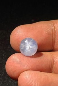 ไพลินพลอยหลังเบี้ยสีเทารูปดาวไพลินธรรมชาติไม่มีความร้อนไม่สามารถรักษาไพลินหลังเบี้ยได้ - Product Image 4