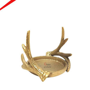 Bandeja Decorativa Artística 2026, Acabado Dorado con Asa de Mármol Blanco, para Decoración Festiva, Bandeja Metálica para Servir en la Mesa Central - Product Image 2