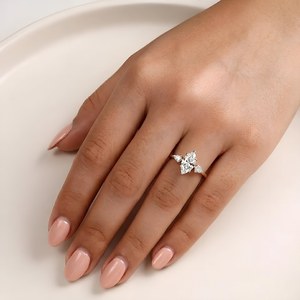 Bague de fiançailles en or massif plaqué 10K, 14K, 18K, diamant de laboratoire certifié IGI, taille marquise VVS, 1,50 ct, couleur E, pour femme - Product Image 1