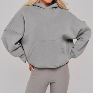 Sudadera con Capucha Extra Grande para Mujer 2026 en Diferentes Colores, Felpa de Algodón, Largo Regular, Manga Larga, Transpirable, con Bolsillos - Product Image 4