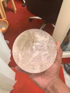 Wholesale Hot Selling Natural <b>Crystal</b> Quartz Gemstone <b>Balls</b> Loose Gemstone with Rainbow Effect Lot Handmade Stone for Decoration - Product Image 1