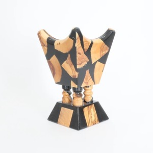 Nouveau brûleur à bakhoor de luxe en bois d'acacia arabe et résine époxy, porte-encens Mubkhar artisanal de qualité supérieure pour Oud, Bakhoor, aromatiques - Product Image 1