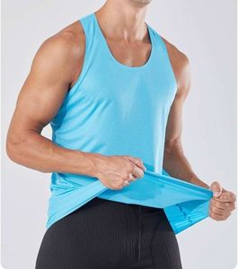 Débardeurs de sport tricotés épais de haute qualité pour hommes, personnalisés, noirs, coupe courte et ample, décontractés, respirants, en polyester/coton - Product Image 5