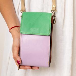 Sac à main à bandoulière en cuir de vachette personnalisé pour femmes multifonctionnel voyage luxe sacs de téléphone portable gland Floral - Product Image 1