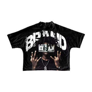 Camiseta de hombre de corte holgado y estilo boxy de alta calidad 2026, 100% algodón, informal, con hombros caídos, camisetas de corte boxy para hombre - Product Image 4