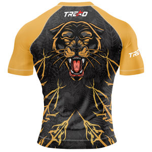 High Quality 100% Polyester MMA <b>Rash</b> <b>Guard</b> <b>BJJ</b> 2026 Design Your Own Unisex Short Sleeve Quick Dry Martial Arts Wear Breathable - Product Image 4