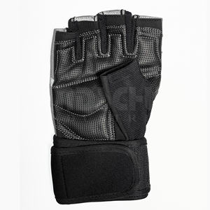 Wholesale HANDSCHUHE INDUSTRIES Custom Logo Unisex Breathable PU Half Finger Sport Training Pull Ups Wrist Support Weight <b>Gloves</b> - Product Image 3