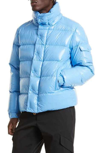 Wholesale Custom Puffer <b>Jacket</b> <b>Men</b> Quilted Puffer <b>Jacket</b> With Breathable Hood <b>White</b> Puffer <b>Jacket</b> for <b>Men</b> - Product Image 4