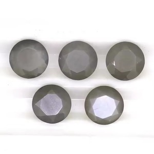 Pierres précieuses en vrac de 3 mm en pierre de lune grise naturelle, taillées rondes à facettes, polies à la main, pour bijoux, produits artisanaux tendance - Product Image 1