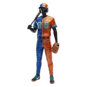 Uniforme de baseball personnalisé de haute qualité, respirant, imprimé numériquement, ensembles de maillot et de pantalon pour les vêtements d'équipe - Product Image 1