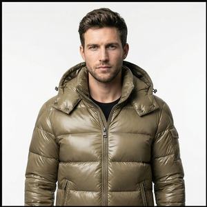 Chaqueta Acolchada Unisex Soul Star para Invierno, Cuello Redondo, con Capucha, Impermeable, Ecológica, Estilo Bomber, Chaqueta de Burbujas, Estilo Moto - Product Image 1