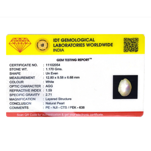Natural Keshi Pearl Loose Gemstone 5.85 Carat for Fine Jewelry - Product Image 4