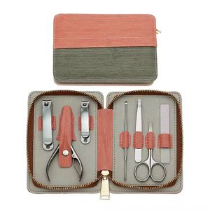 7 In 1 Stainless Steel <b>Nail</b> <b>Kit</b> Manicure Set Portable Case With Clippers Scissors File Tweezers For Adults - Product Image 1