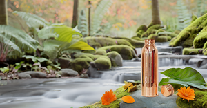 Metal Copper water <b>bottles</b> Handmade <b>Sipper</b> <b>Bottle</b> 1000 ML Hot Selling Joint Free & Leak Proof Ayurvedic Water Drinkware <b>Bottle</b> - Product Image 6