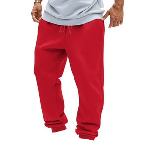 Pantalon de jogging pour homme 100 % coton coupe-vent à motif graphique, avec cordon de serrage, léger, en polaire, pour l'entraînement et le sport - Product Image 4