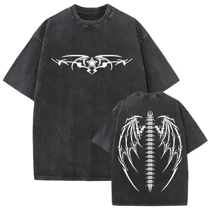 T-shirt décontracté pour homme avec motif graphique, coton premium, manches courtes, col rond, coupe décontractée, léger, respirant, streetwear tendance - Product Image 6