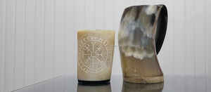 Commande en gros, faible MOQ, marque privée, corne à boire religieuse authentique sculptée, corne de bœuf naturelle polie, sans danger pour les aliments, fabriquée à la main, imperméable - Product Image 5