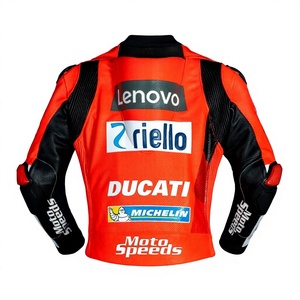 แจ็ค มิลเลอร์ เสื้อแจ็คเก็ตมอเตอร์ไซค์ MotoCP รุ่น Rucati หนังจิงโจ้แท้ เสื้อแจ็คเก็ตสำหรับขี่มอเตอร์ไซค์/ชุดแข่งรถ แจ็คเก็ต/Chaqueta CE - Product Image 2