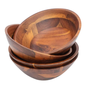 Cuenco de madera de olivo Cuenco de madera hecho a mano Cuenco de madera de Olivo natural con tamaño personalizado de alta calidad de la India - Product Image 2