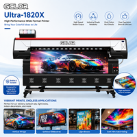Imprimante grand format à solvant écologique GCLOR Ultra-1820X 1830 mm avec tête d'impression I3200 pour impression jet d'encre sur bannières, vinyles et toiles