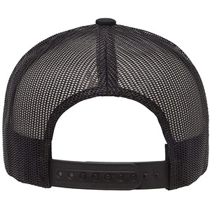 Unisex <b>Black</b> Mesh Trucker Cap 6-Panel Adjustable Snapback Casual Baseball Hat Spring Summer Solid Color Breathable Baseball Caps - Product Image 2