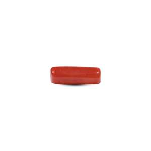 Natural Red Coral Loose Gemstone 5.5 Carat Oval Cut 10x12mm for Fine Jewelry - Product Image 3