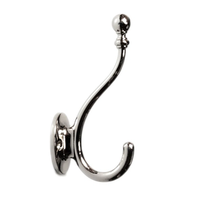 Satin Nickel Single Wall Hook & Rails Decorative Silver <b>Coat</b> Hanger Brushed Metal Towel <b>Peg</b> Luxury Hardware Wholesale - Product Image 1
