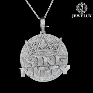 Premium Iced Out Hip Hop Pendant 925 <b>Silver</b> Gold Plated Statement Jewelry India Supplier Available at Wholesale Price - Product Image 6