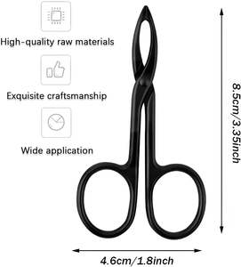 Juego de Pinzas de Acero Inoxidable de Lujo UBI, Hechas a Mano, Reutilizables y Duraderas, con Punta Recta para Cejas y Vello Facial - Product Image 5