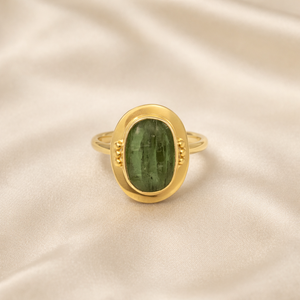 Green Kyanite Gemstone <b>Ring</b> 925 Silver <b>Brass</b> Ball Rose Gold Yellow Gold Plated Handmade Designer Jewelry for Christmas gift men - Product Image 4