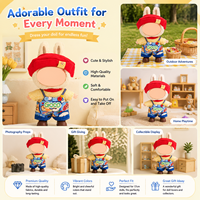 Vêtements en tissu portables pour poupées, tenues pour figurines de collection en boîte surprise, ensemble décontracté unisexe mignon de haute qualité EN71