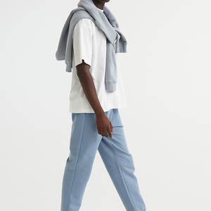High Quality Vintage Eco-Friendly Polyester Fleece <b>Skinny</b> Slim <b>Fit</b> Pant <b>Jogger</b> Sweatpants <b>Joggers</b> <b>Men</b> Stacked Pants Soft Wear - Product Image 4