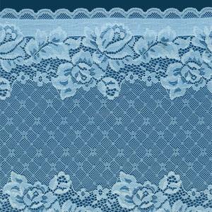 Cinta elástica floral de encaje de 23 cm, tejido de punto por urdimbre de nailon y elastano, tela de encaje de soporte para banda de sujetador, lencería, vestidos y ropa de novia. - Product Image 5