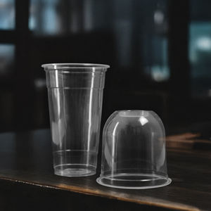 Gobelets jetables transparents QUANG QUAN 95 mm en PP/PET à paroi simple 360 ml/500 ml/700 ml pour café, thé, jus et smoothies - Product Image 4