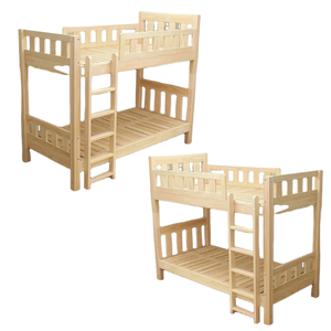 Litera de madera simple y moderna para niños, producto de alta calidad, litera con escalera, precio al por mayor - Product Image 2
