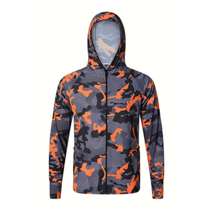 Sudadera de Pesca con Protección UV y Camuflaje, con Máscara Facial, Camisa de Manga Larga de Alto Rendimiento para Hombres, Deportes al Aire Libre - Product Image 4