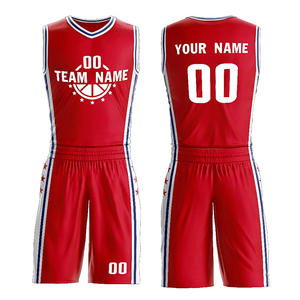 Ensemble de shorts de basketball imprimés réversibles en polyester respirant à double couche en maille, anti-humidité, pour adultes, en gros, OEM, faible MOQ - Product Image 3