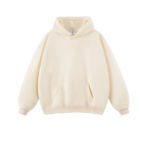 Sweat à capuche d'hiver respirant de haute qualité, coupe régulière, épaules tombantes, 280g, vierge, personnalisable, 100% coton molletonné - Product Image 1