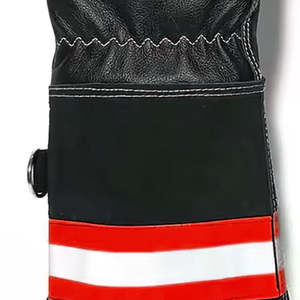 Gants de pompier en cuir, isolants thermiquement, ignifuges, pour le sauvetage et l'extrication - Product Image 5