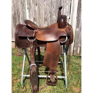 Silla de Montar Inglesa Hecha a Mano de Cuero de Búfalo Genuino Ecológico para Carreras de Caballos, Duradera, Suave y Cómoda, con Estructura de Madera y Alfombrillas para Caballos - Product Image 6