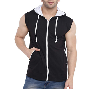 Hoodie sans manches pour homme - Léger et respirant, idéal pour la musculation et le fitness - Product Image 6