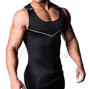 Ropa Deportiva Transpirable de Secado Rápido, Camiseta sin Mangas Informal de Punto para Hombre, Poliéster/Spandex de Alta Calidad - Product Image 5