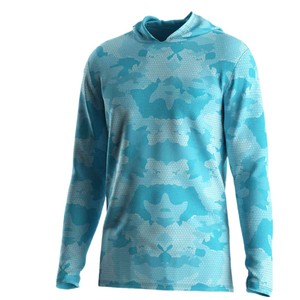 Unisex <b>Red</b> Solid <b>Long</b> <b>Sleeve</b> Hoodie Quick Dry UPF 50 100% Polyester 160g Fishing Wear - Product Image 2
